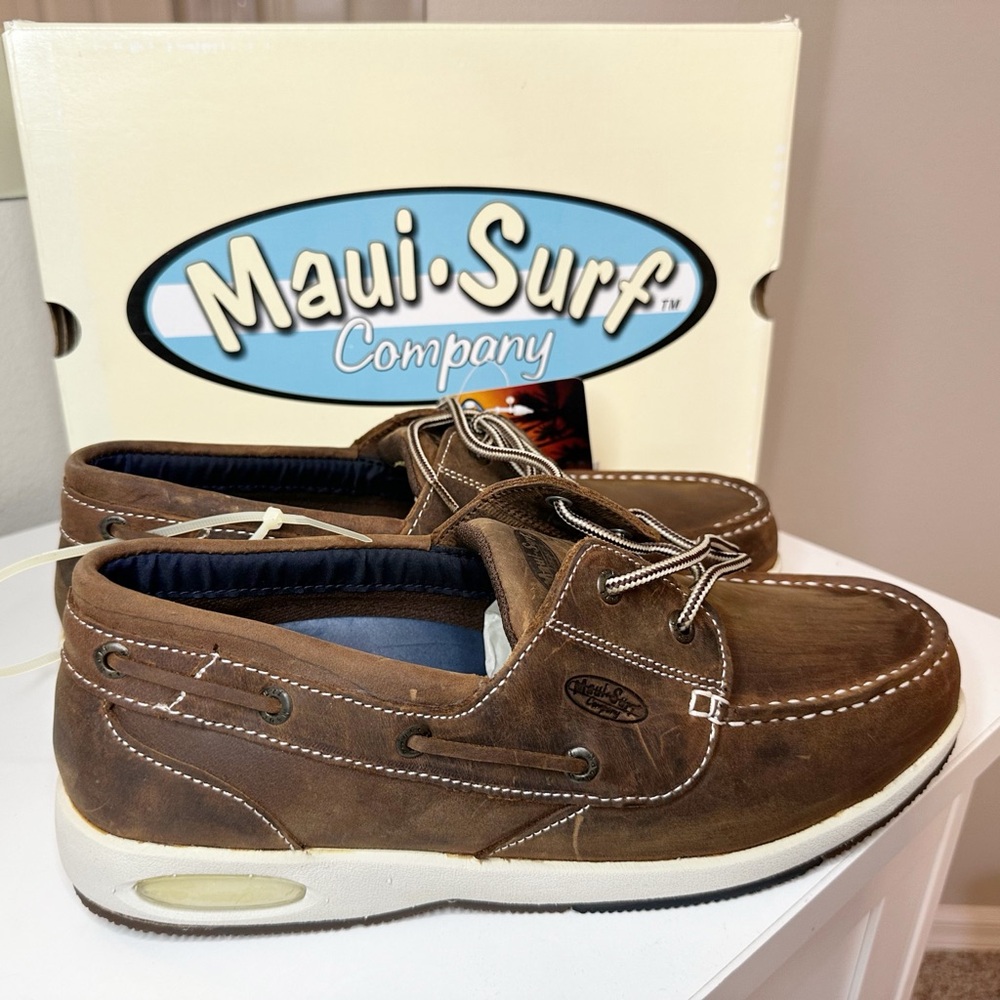 Maui Surf Men’s Loafer Dark Brown Shoes - size 11 - Picture 7 of 11
